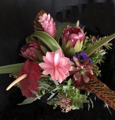 Thank You, Centerpiece for a Wonderful Weekend
 ginger, protea