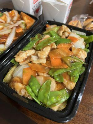 Chicken with snow peas (large)