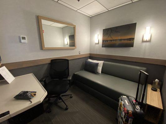 My clean, private, comfortable suite at Minute Suites BWI!