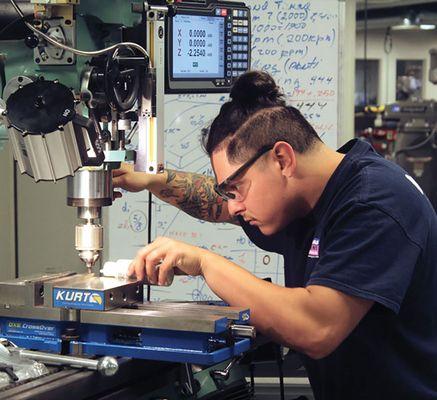 Learn high-tech machining.