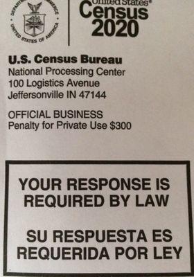 If you don't are they going to send a Census taker this year! 03/31/20