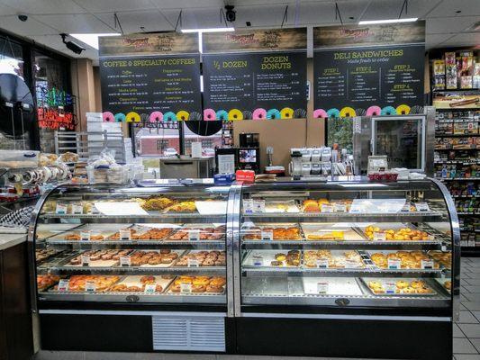 TJ's donut display.