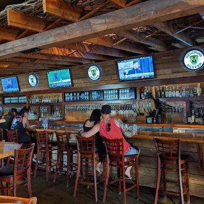 Bar area at Belching Beaver, oh the choices we can make!