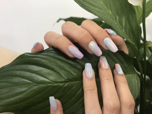 Cotton candy ombre