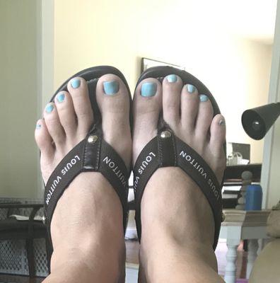 happy feet great Pedi at Kim nails salon at Englistown, even I have horrible feet they look nice to me! Miracle pedi :)!