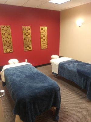 One of our couples massage rooms.  What  a great way to share your massage experience.