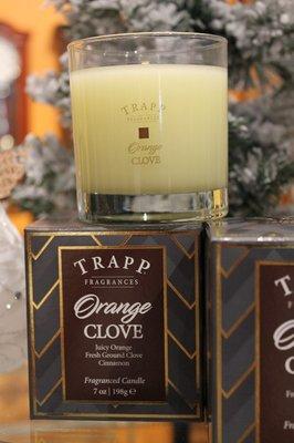 Orange Clove Holiday Candle from Trapp, $29.  https://bit.ly/2EZCbpF