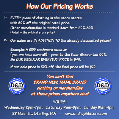 Our pricing policies.