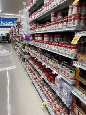 Impressively straight aisles