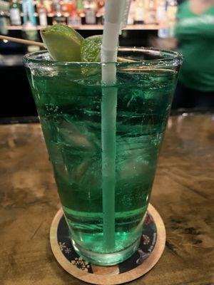 Green Tito's & soda