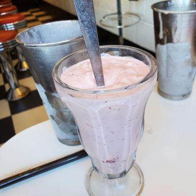 Yummers...Thick Strawberry Milkshake of Excitement!  Refilled my glass 2x as well with Chunks of Strawberry!  11/1/2022