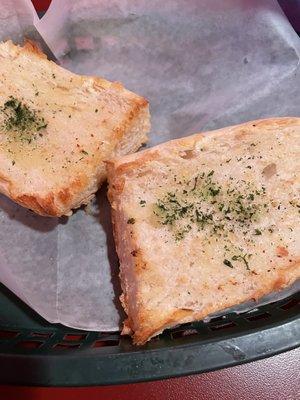 Fresh toasted garlic bread