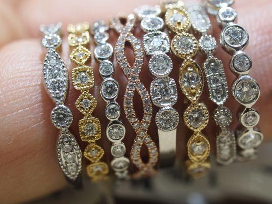 Stackable Wedding Bands! :) Always in stock