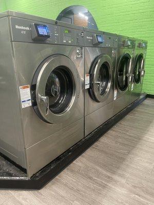 New Huebsch Large Capacity Washers.  Perfect for comforters, blankets, bed sheets, pet beds, sleeping bags, etc.