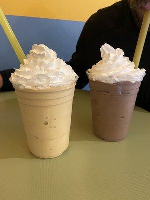 Pumpkin shake and Zanzibar shake