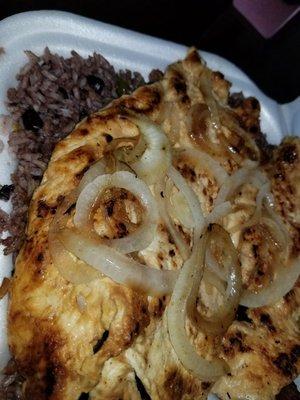 Pollo a la Plancha, moros and sweet plantains..my usual