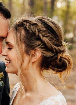 My perfect boho wedding hair courtesy of Rachel Y.