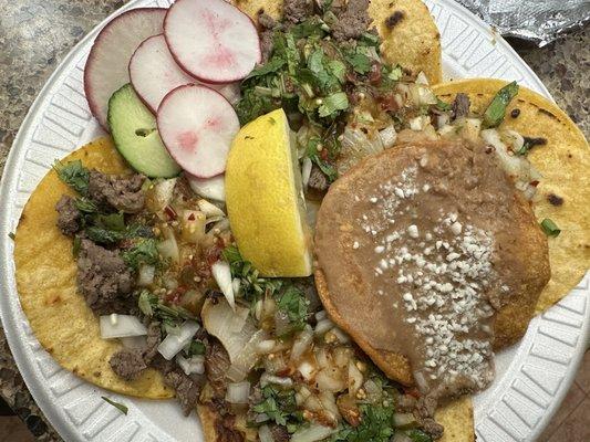 4 Carne Asada Tacos