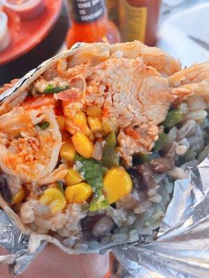 Chicken burrito