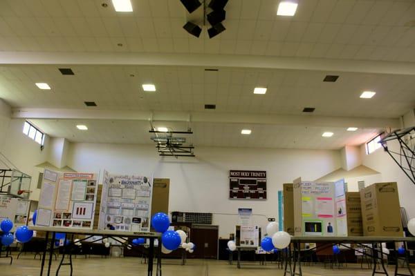 Science Fair in the new Gym