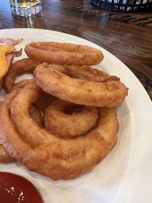 10 onion rings for an up charge of $3.50