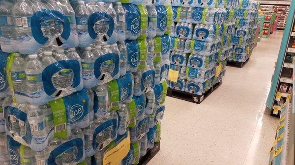 Tons of bottled water