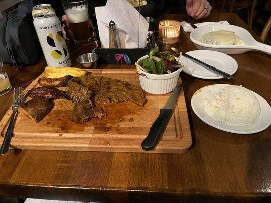 Carne asada con arroz!