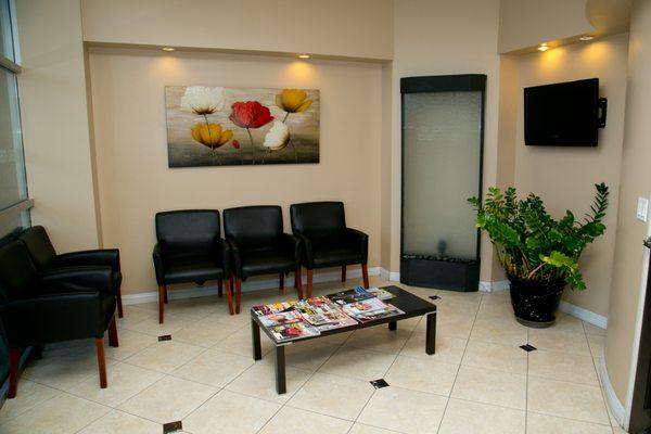 Front desk area