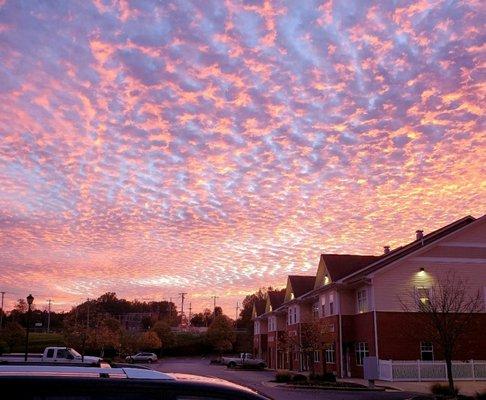 Beautiful sky outside the office!