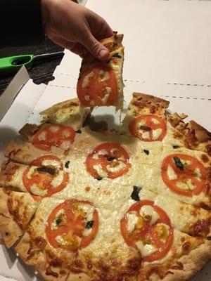 The margarita pizza