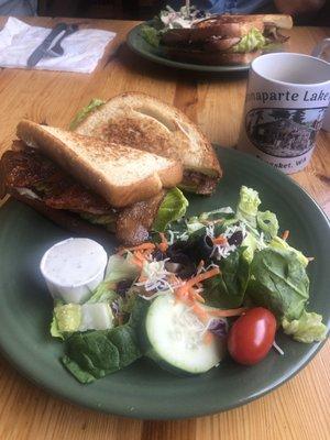 BLT with a side salad