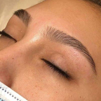 Brow wax and shape