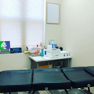 The waxing room