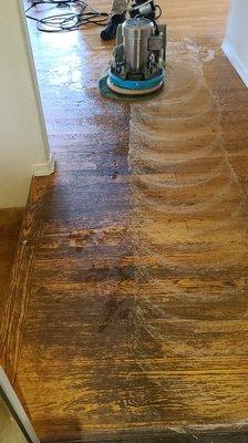 Deep Cleaning Wood Floor