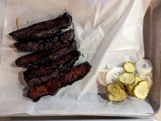 Xolo BBQ seitan ribs. Vegan.