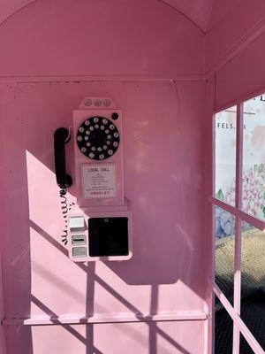 Retro-- phone booth