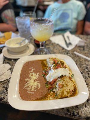 Super Burrito with grilled chicken & steak; delicious!