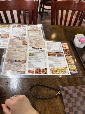 Menu is HUGE