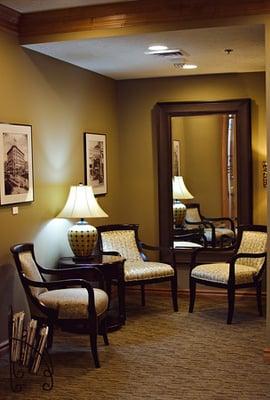 Our lobby is warm and inviting.