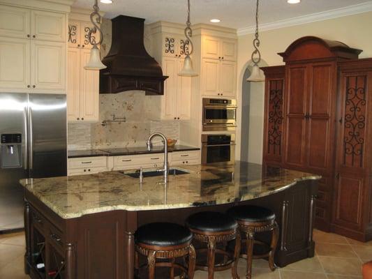 We have hundreds of styles, designs, & materials for your kitchen countertops.