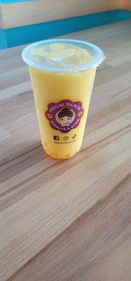 Mango slushy with mango boba