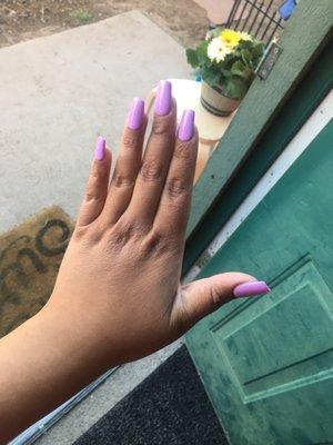 Purple nails