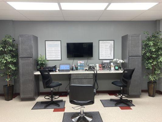 Hearing aid programing room