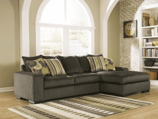 Freestyle - Pewter 2 Pc. RAF Chaise Sectional.