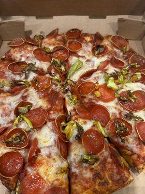 Pepperoni Pizza w/ Jalapenos