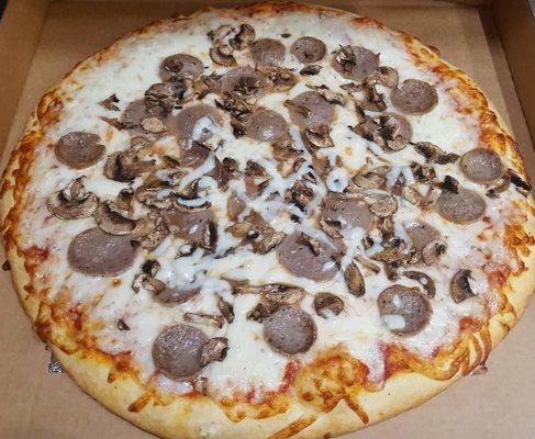 Sausage & Mushrooms Pizza