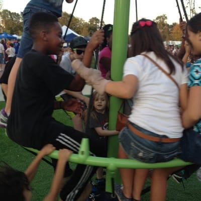 Look at Berrian in the middle of that kiddie madness