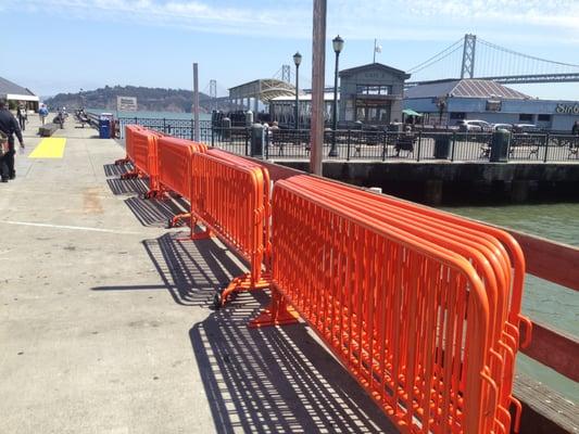 THE FERRY BUILDINGS NEW BARRICADES