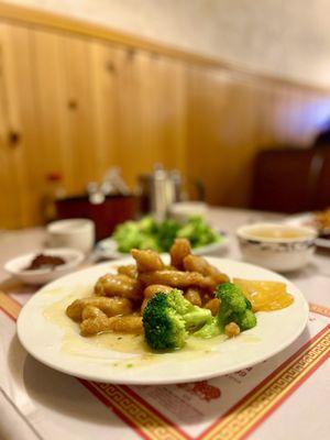 Lemon Chicken and broccoli