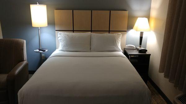 King bed at Candlewood Suites Austin-South